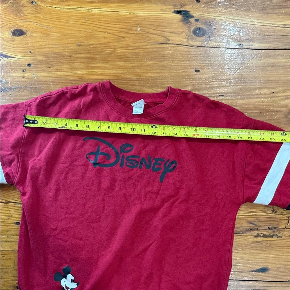 Disney Red Crewneck Sweatershirt with Mickey Mouse Size Large - Picture 7 of 12